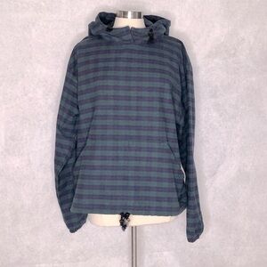 Green Mountain plaid flannel hoodie